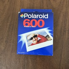 POLAROID 600 INSTANT CAMERA FILM 10 PHOTOS VTG NEW OLD STOCK  SEALED - 02/99