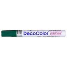 Uchida DecoColor Broad Opaque Oil-Based Paint Marker-Green - 3 Pack