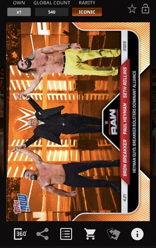 Topps WWE SLAM *DGTAL* - Topps Fnest LE/149 Blue Checkerboard