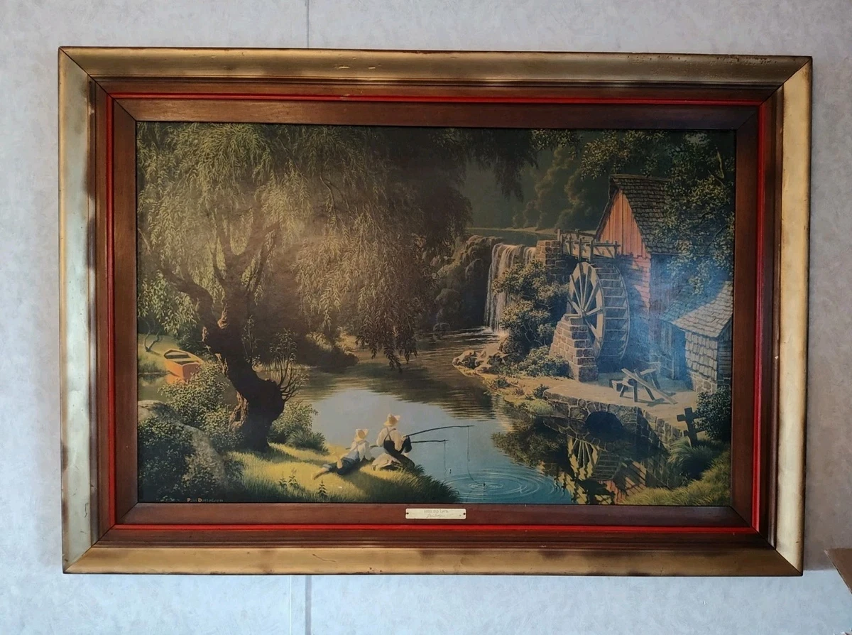 Paul Detlefsen絵画 Paul Detlefsen絵画 Paul Detlefsen絵画 VTG THE GOOD OLD DAYS FRAMED