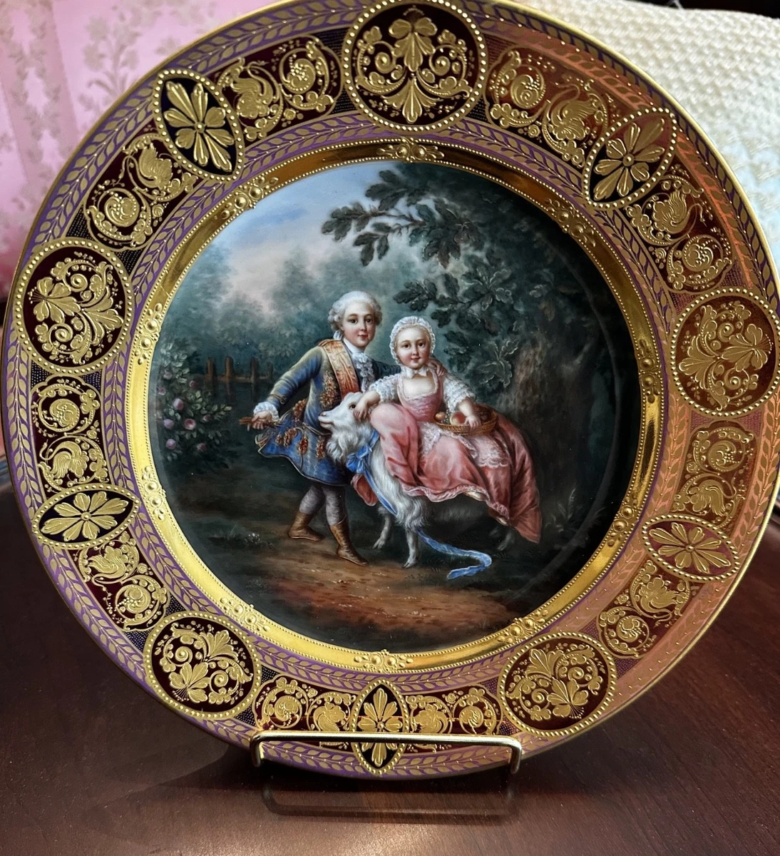 Royal Vienna Plate In Antique Ceramic & Porcelain Plates