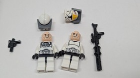 LEGO Star Wars Minifigure Lot Clone Trooper + Pilot Phase 1 AOTC Gunship 75021