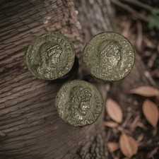 Lot of 3 Genuine Ancient Roman Coins - Constantine Era 307-350 AD - C00302