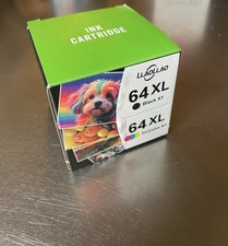 LALOILAO 64XL Compatible Ink Cartridges Set Black  Tri-Color for HP Inkjet