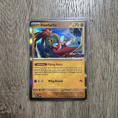 Pokémon TCG Black Star Promo Hawlucha SVP007 Holo Card Scarlet & Violet Stamped
