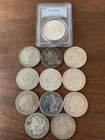 Lot Of 12 Morgan Silver dollars 90% Silver
