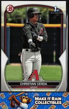 Christian Cerda 1st 2023 Bowman Prospects #BP-56 Arizona Diamondbacks