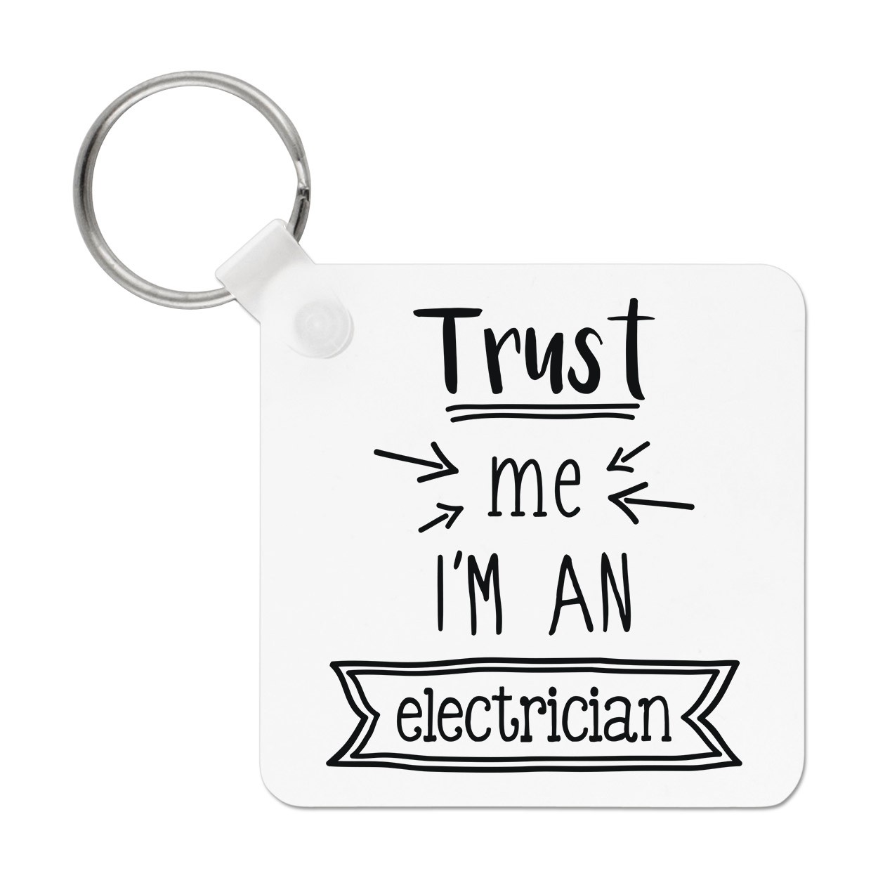 Trust Me I'm An Electrician Keyring Key Chain - Funny Best Favourite