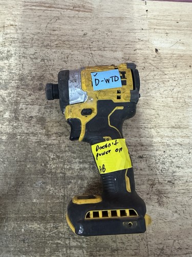 DEWALT DCF860B 20V XR 3-Speed 1/4" Impact Driver For Parts Or Repair D-WTD