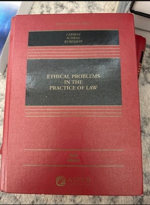 Aspen Ethical Problems in the Practice of Law Casebook Hardcover