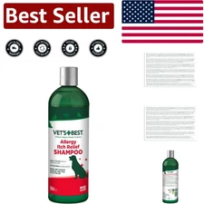 Gentle Liquid Dog Shampoo for Itching Relief - 16 oz Oatmeal and Aloe Formula