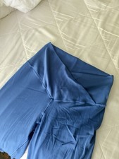 Offline By Aerie Blue Crossover Waist Real Me 7/8 Leggings Size Small