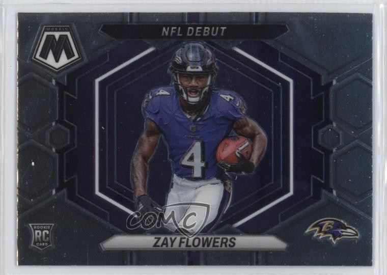 2023 Panini Mosaic NFL Debut Zay Flowers #ND-18 1n0e