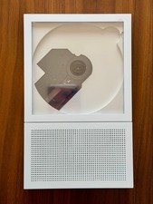 KM5 CP-2 Portable CD Player Instant Disk Audio Bluetooth Speaker Wireless White