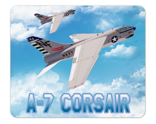 A-7 Corsair II In The Clouds Mouse Pad 1/8 Inch Thick - 第 1/1 張圖片