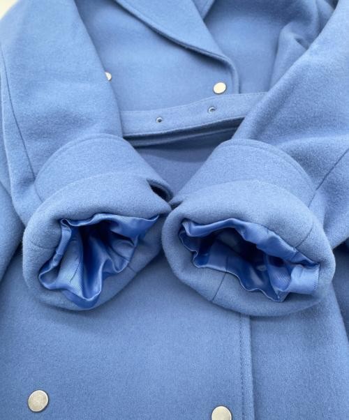 Ameri                    Belted flared long coat … - image 5