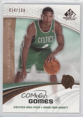 2005 SP Game Used Edition Authentics Bronze 14/100 Ryan Gomes #124 Rookie RC 0c6