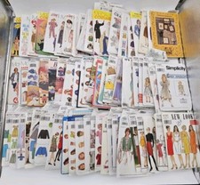 Lot Of 63 VTG Sewing Patterns 1990s Simplicit...