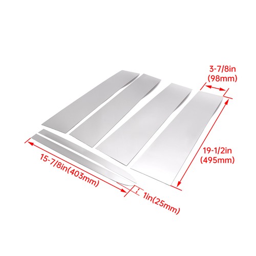 Door Pillar Post Trim Kits For Chevy Silverado GMC Sierra 19-25 Crew Double Cab - Picture 4 of 20