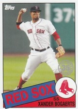 XANDER BOGAERTS TOPPS MINI ON DEMAND 1985 RED SOX #20 2020 20 35TH ANNIVERSARY