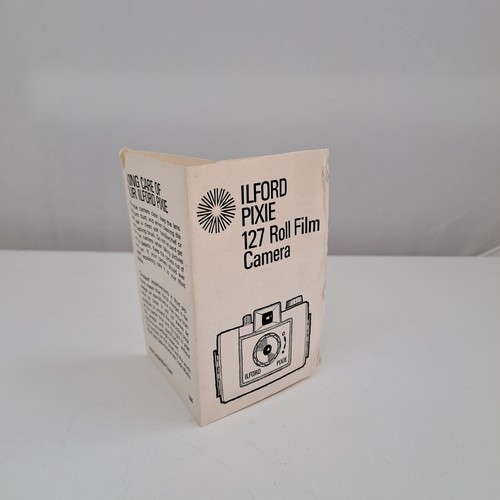 Vintage Boxed Ilford Pixie 127 Camera English Made 2 Tone Grey Retro - Picture 12 of 16