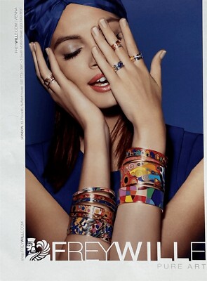 2015 FREY WILLE Handmade Deisgner Jewelry Pure Art Original PRINT AD