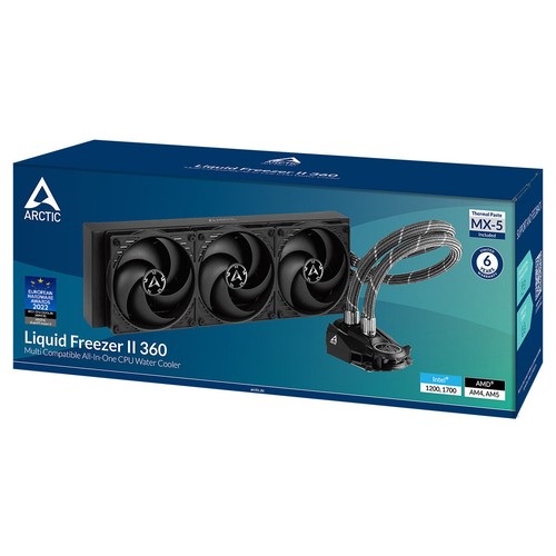 ARCTIC Liquid Freezer II 360 Intel AMD AIO CPU Water Cooler PC B-Stock - Afbeelding 9 van 10