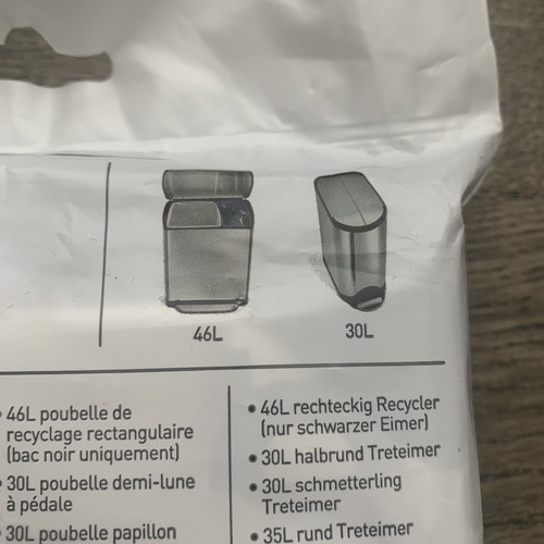 Simplehuman Code H Custom Fit Liners Trash Bag 30-35L 8-9 Gal - 40 Bags A - Picture 4 of 9