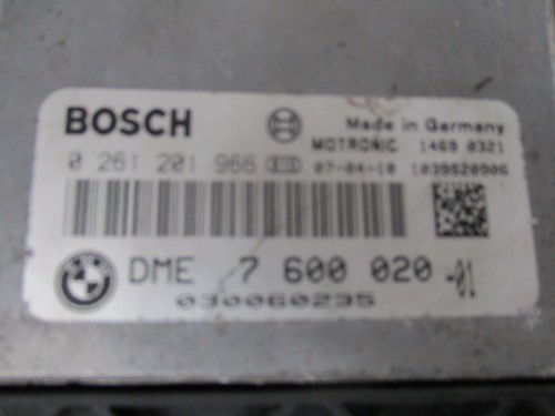 MINI R56 1,4 2007 DME ECU CAS manual gasolina barril de bloqueo + llave 7600020 montaje - Imagen 5 de 5