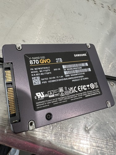 Samsung 870 QVO 2TB 2,5" SATA SSD Solid State Drive MZ-77Q2T0B/AM gebraucht - Bild 4 von 5