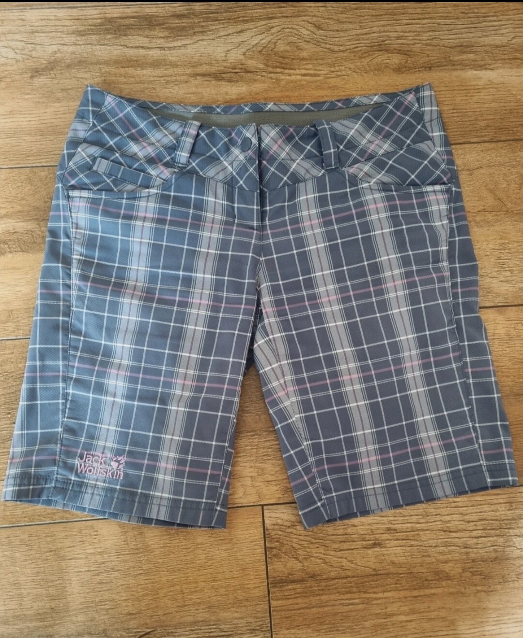 Jack Wolfskin Flex Shield Softshell Checked Short… - image 1