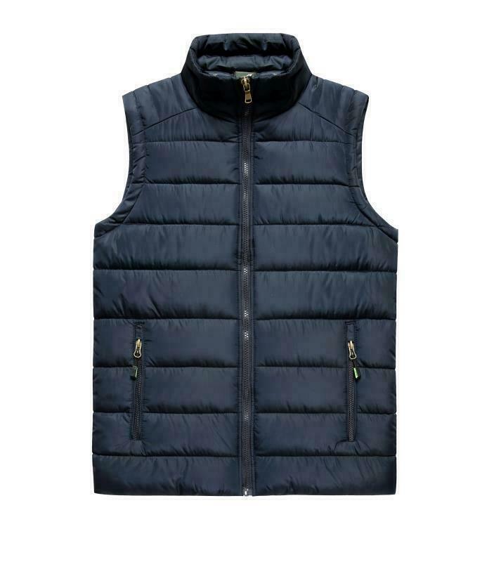 Men Gillet Paded Quilted Jacket Bodywarmer Sleeveless Coat