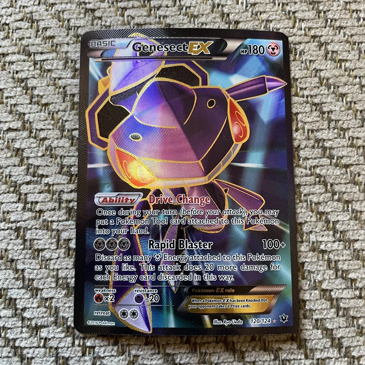 Genesect EX - 120/124 - Full Art Ultra Rare