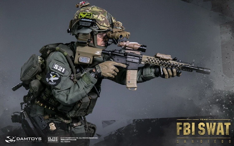 Figura 1/6 DamToys 78044A US FBI SWAT Team Agent San Diego Midnight OPS DAM Foto 4 de 4
