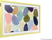 NEW SAMSUNG 32-inch Class THE FRAME CUSTOMIZABLE BEZEL - Vivid Lemon Yellow 32"