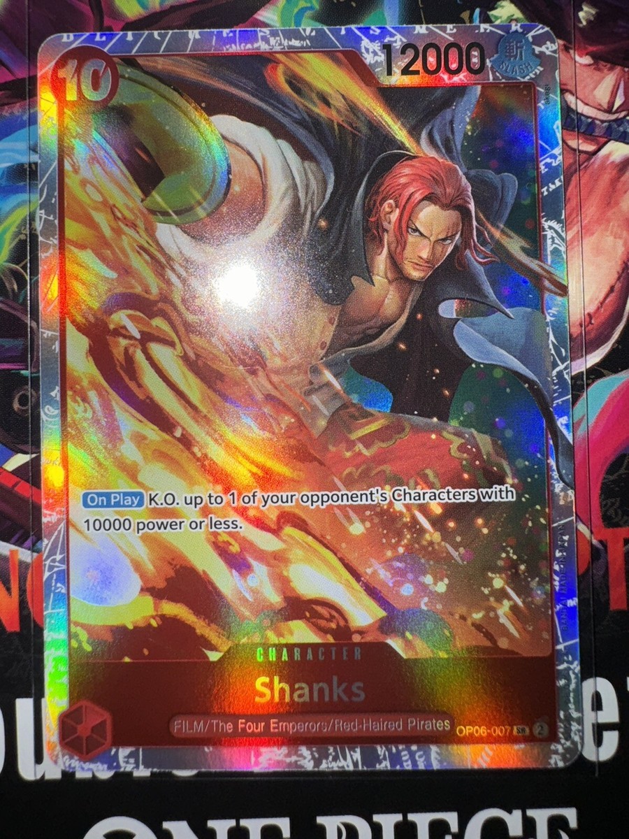 One Piece Wings Of Captain English OP06-007 Shanks SR Super One Piece Wings Of Captain English OP06-007 Shanks SR Super