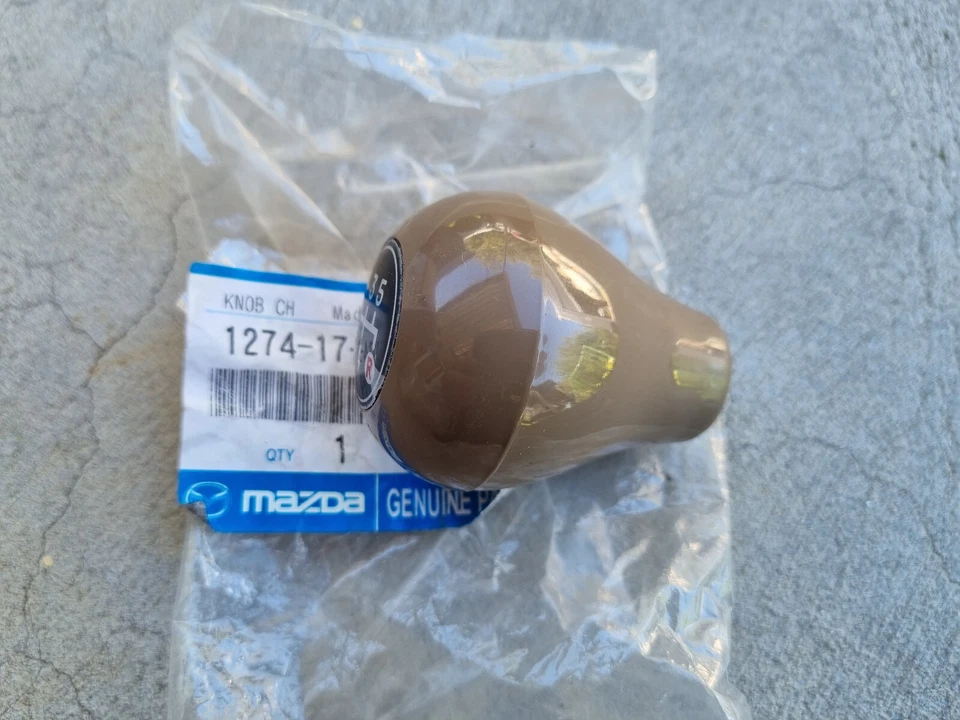 Mazda FA4TS FA4US 323 B1600 B1800 marrón claro perilla de cambio NUEVO Foto 2 de 2