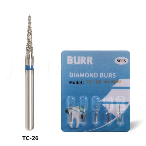 5-100pc SANDENT Dental Diamond Burs For High Speed Handpiece Friction Grip 1.6mm - Picture 458 of 865