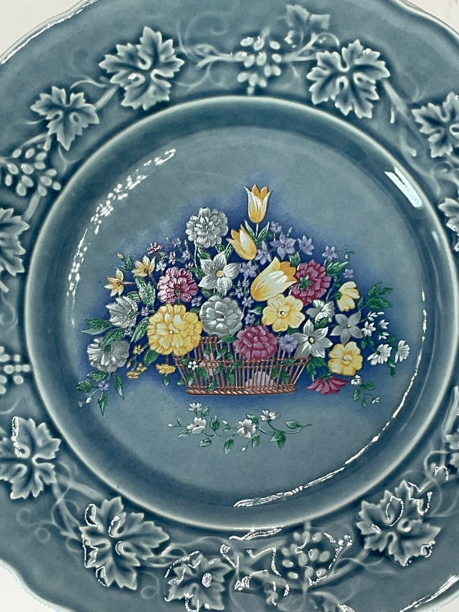 Gien Harmonelle Floral Dessert Plates 6枚 s-l1200.jpg