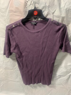 Wardrobe Womens Ribbed Fitting Shirt Medium EUC