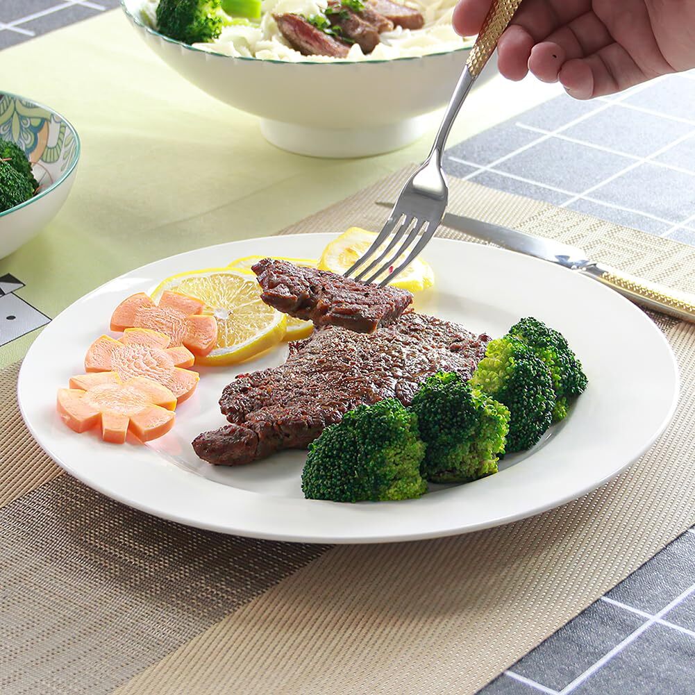 Roestvrijstalen zilveren borden, 14/17/20/23/26 cm ronde dinerborden, lunchborden, ontbijtborden voor keuken, restaurant (17 cm