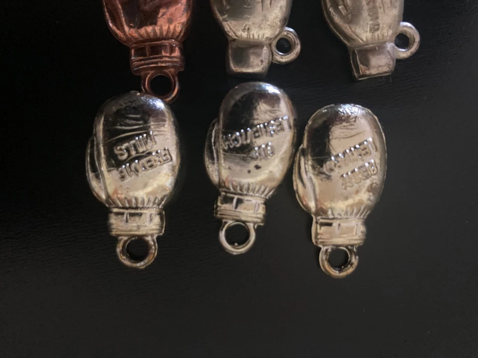 Vintage Miniature Vending Boxing Glove Charms - Lot of 45 w/Jack Dempsey & More - Image 4 of 4