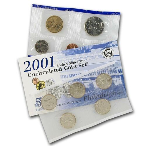 2001 United States US Mint 20 Coin P & D Uncirculated Coin Set State Quarters - Picture 3 of 3