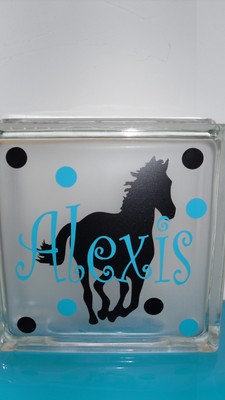 Eiffel tower Paris with name Decal sticker for DIY 8/" Glass Block Shadow Box