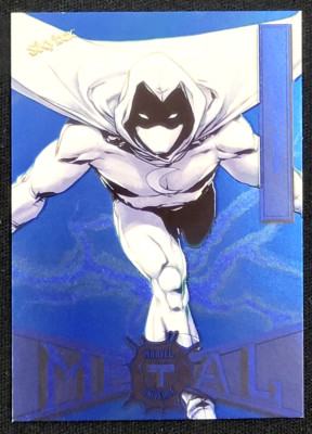 2022 UPPER DECK MARVEL METAL UNIVERSE SPIDER-MAN MOON KNIGHT NEON BLUE