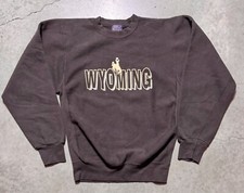 Men s Vintage MV Sport Pro Weave University Of Wyoming Cowboys Sweatshirt sz S