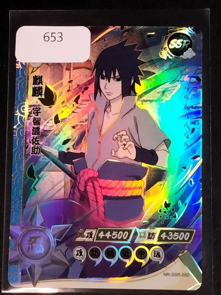 SSR Sasuke Uchiha Naruto Trading Card Anime CCG TCG