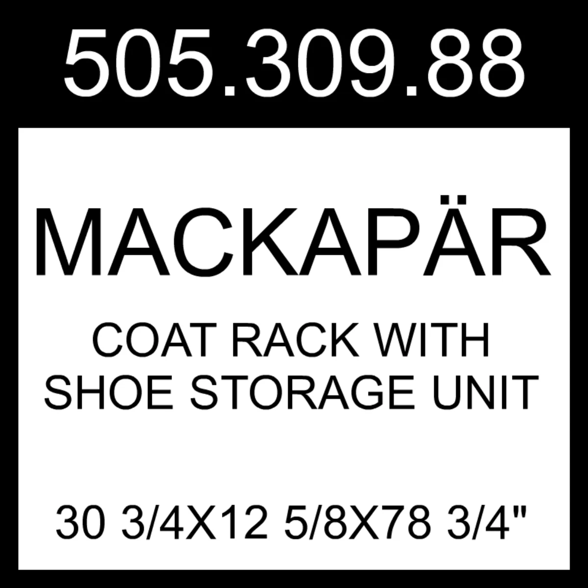 Ikea coat rack store with shoe storage