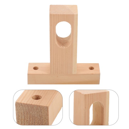 Lot de 10 supports solides pour traverse en bois, galvanisé