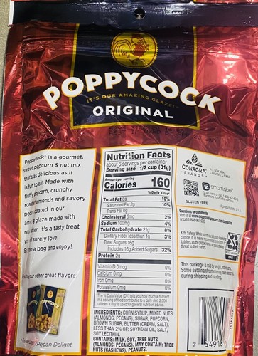 Orville Redenbacher POPPYCOCK ORIGINAL Gourmet Popcorn Clusters 7 Oz Bag - Picture 2 of 2